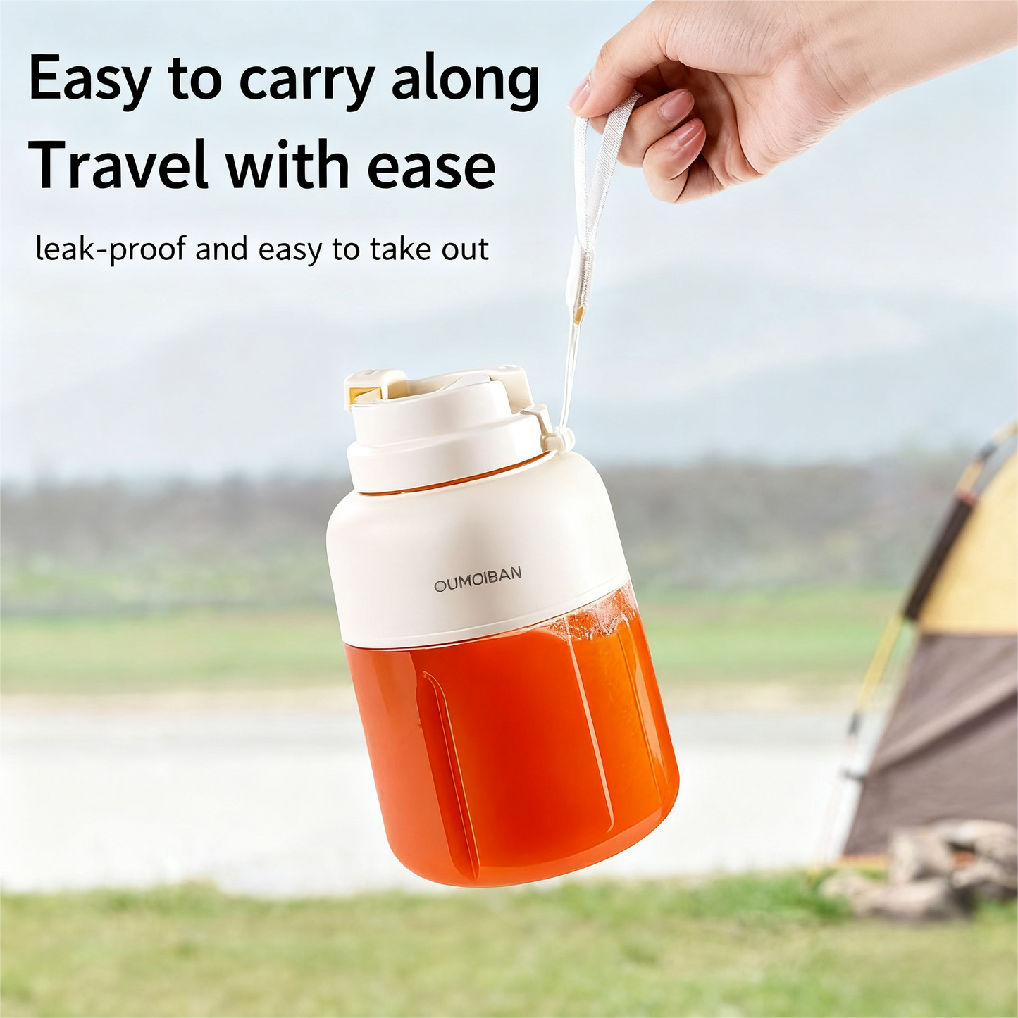 Portable Blender: Personal Size Smoothie Maker, Large Capacity for Shakes, Ice Crushing, Home & Travel Use