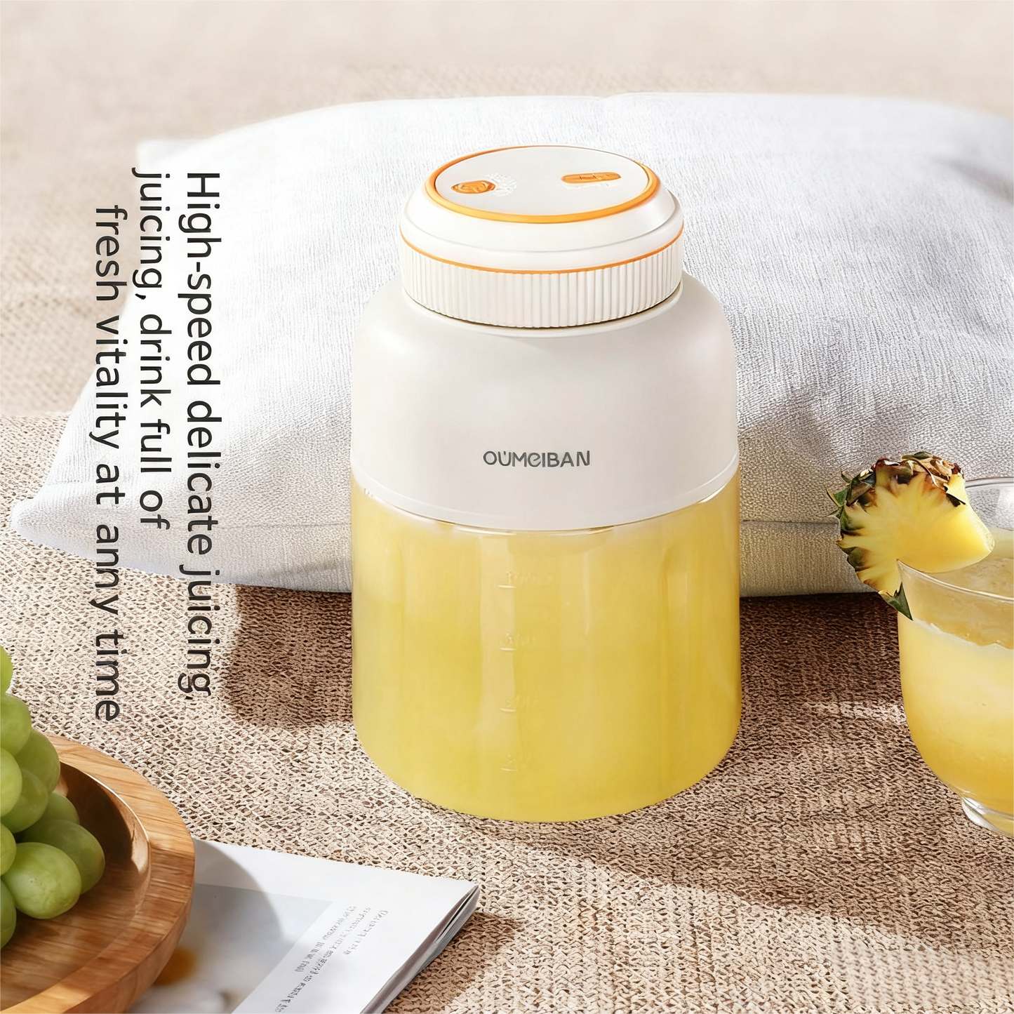 Portable Blender: Personal Size Smoothie Maker, Large Capacity for Shakes, Ice Crushing, Home & Travel Use